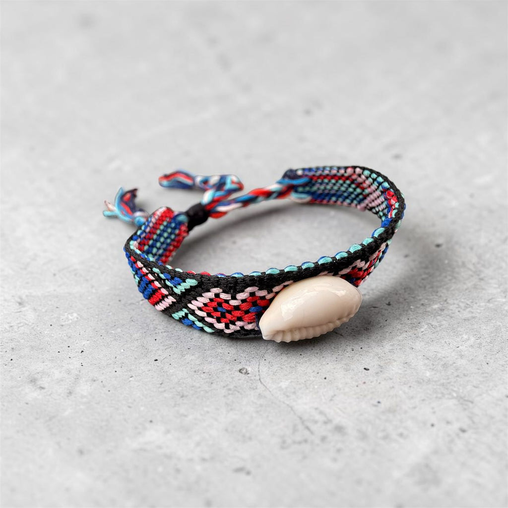 The Coralia Shell Woven Bracelet
