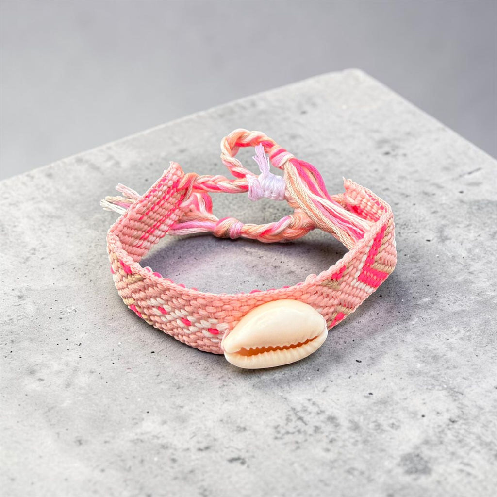 The Coralia Shell Woven Bracelet